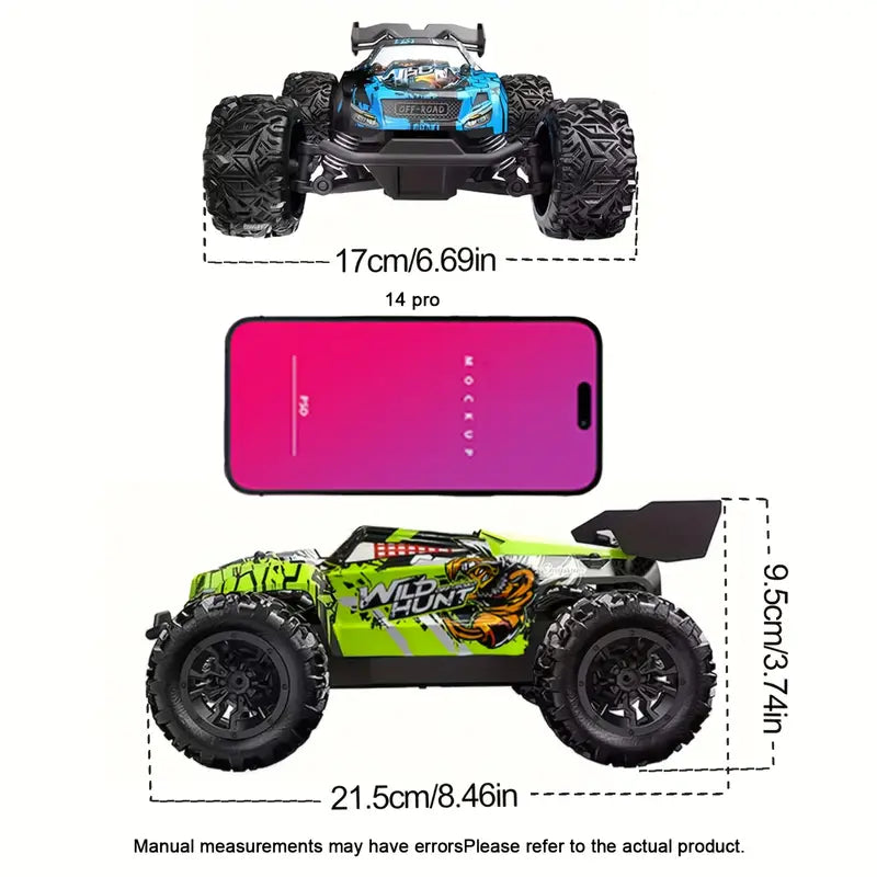 1:20 All-Terrain monster truck toys, Off-Road Electric RC Car, 2.4GHz